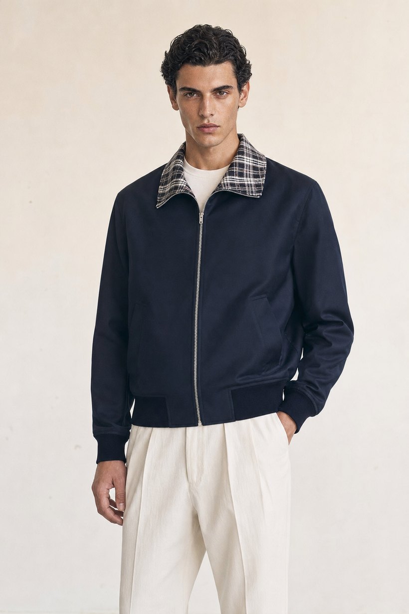 Black Cotton Blazer — Cotton