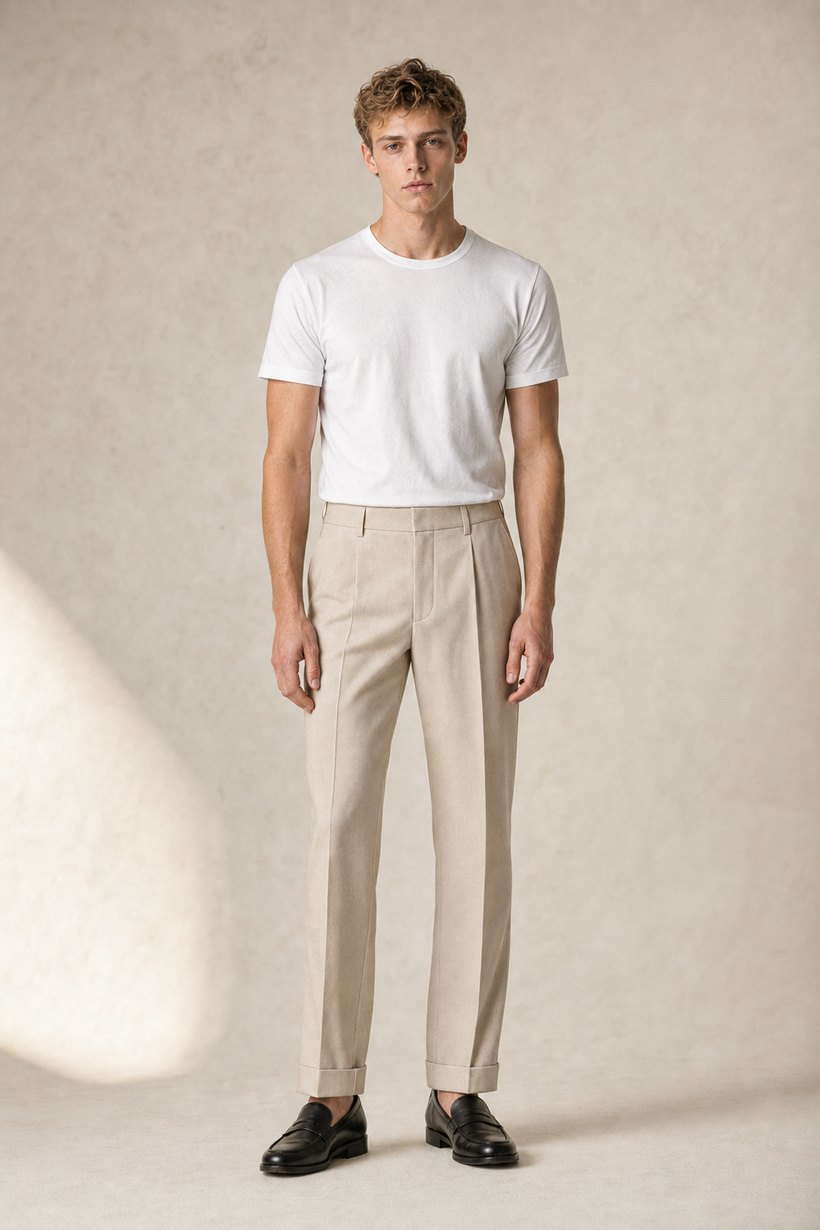 Black Linen-Tencel Trousers — Linen-Tencel