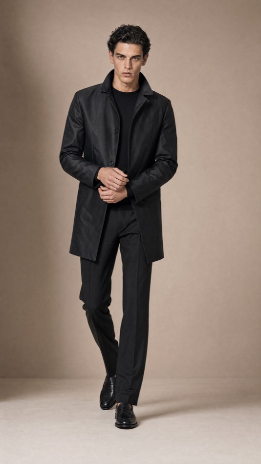 Soft-Tailored Check Tweed Sport Jacket — construction detail