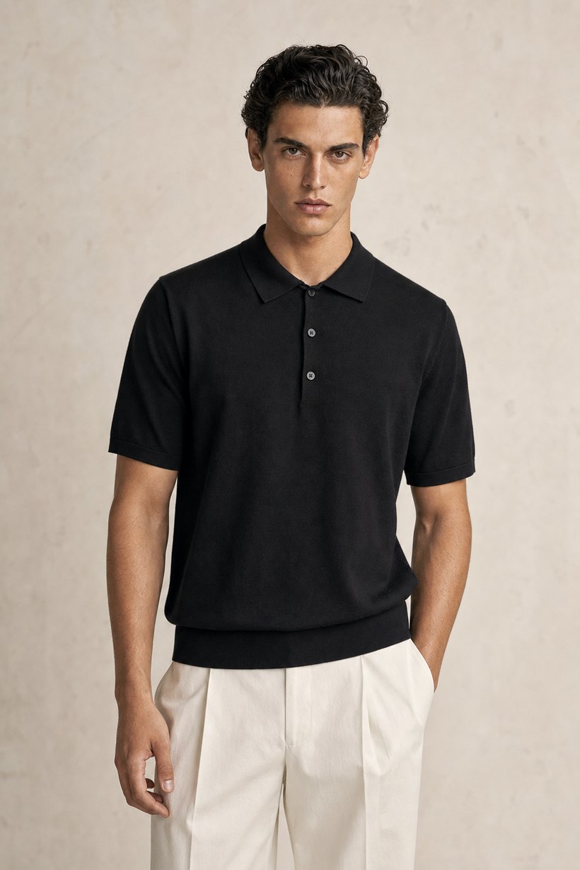 Coffee Linen-Lyocell T-Shirt — Linen-Lyocell
