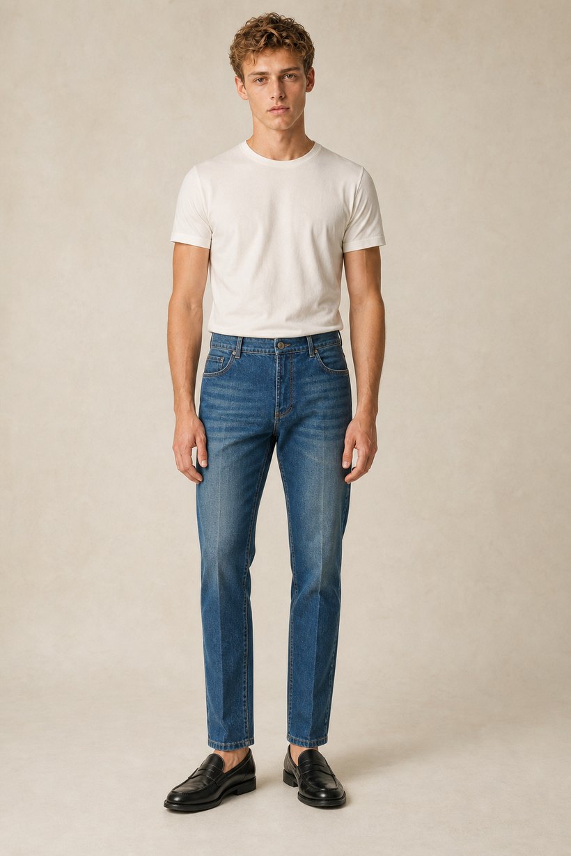 Cotton Denim Jeans — Cotton