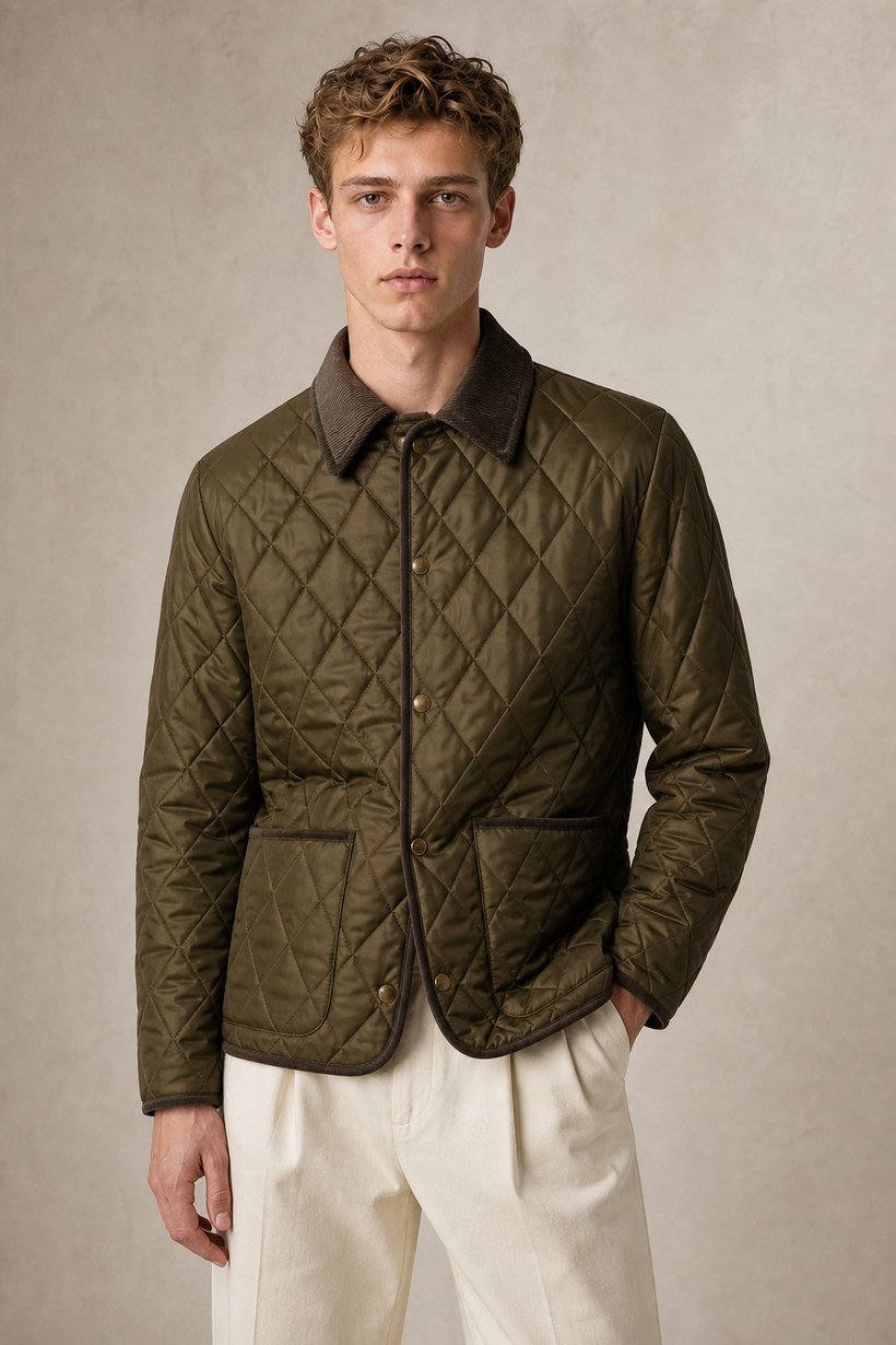 Forest Green Wool-Cotton Blazer — Wool-Cotton