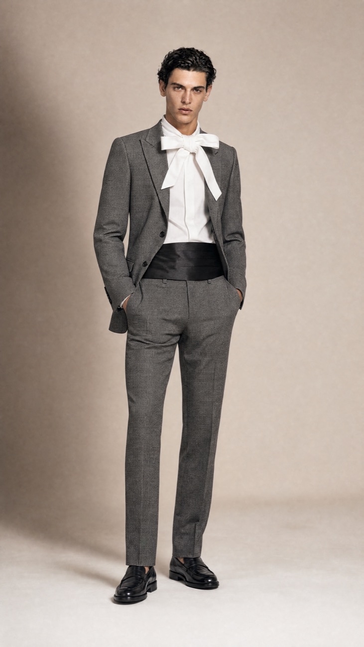 Glen-Plaid Prince-of-Wales Wool Suit — Pure European Wool