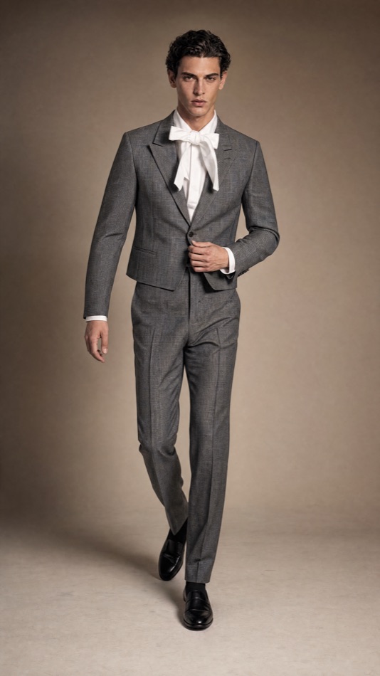Glen-Plaid Prince-of-Wales Wool Suit — construction detail