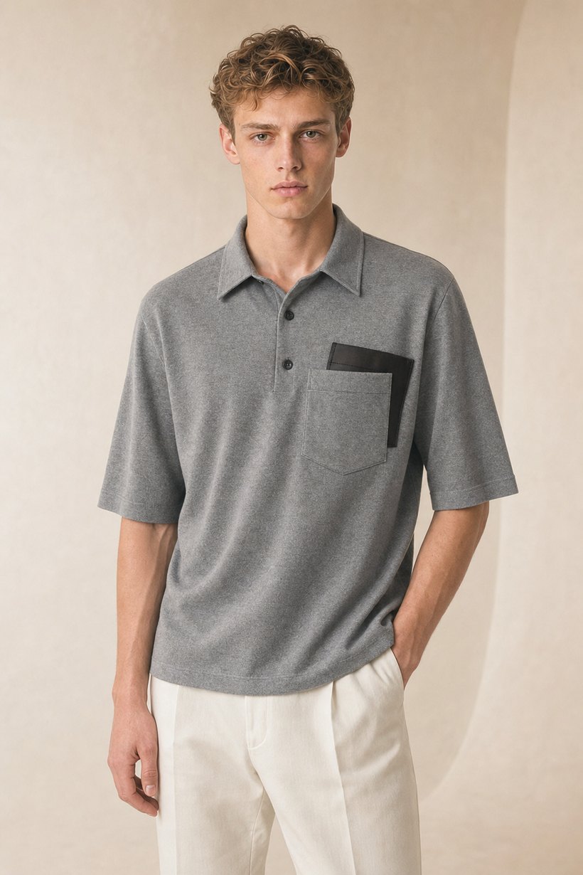 Grey Cotton T-Shirt — Cotton