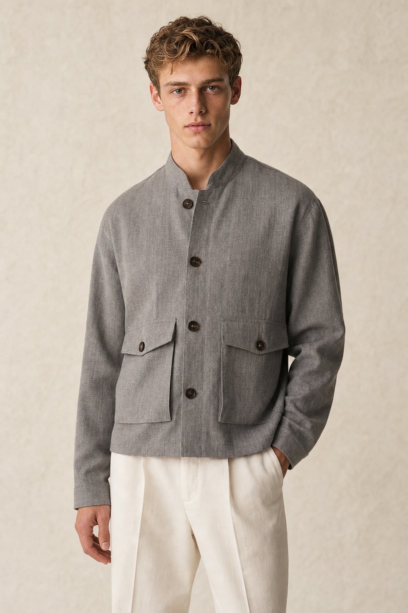 Tan European Wool Blazer — European Wool