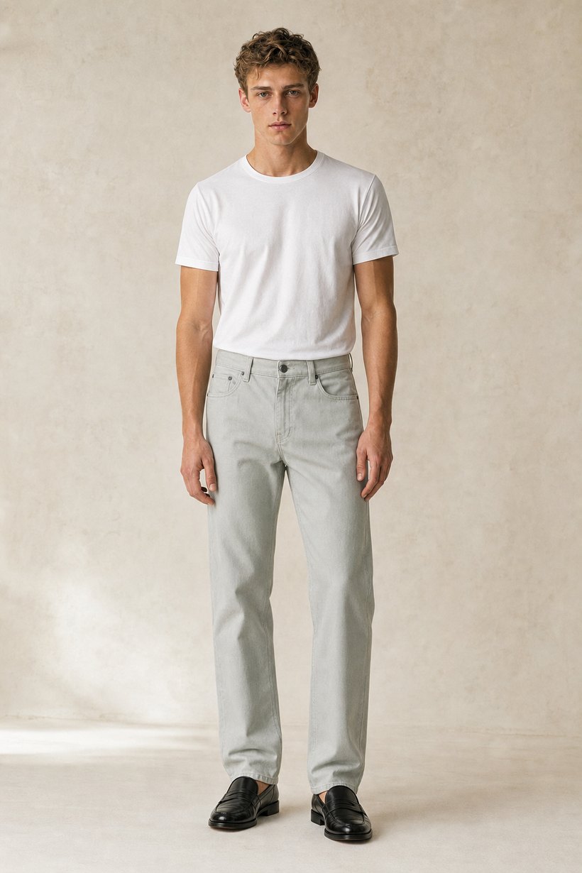 White Hemp-Lyocell Trousers — Hemp-Lyocell