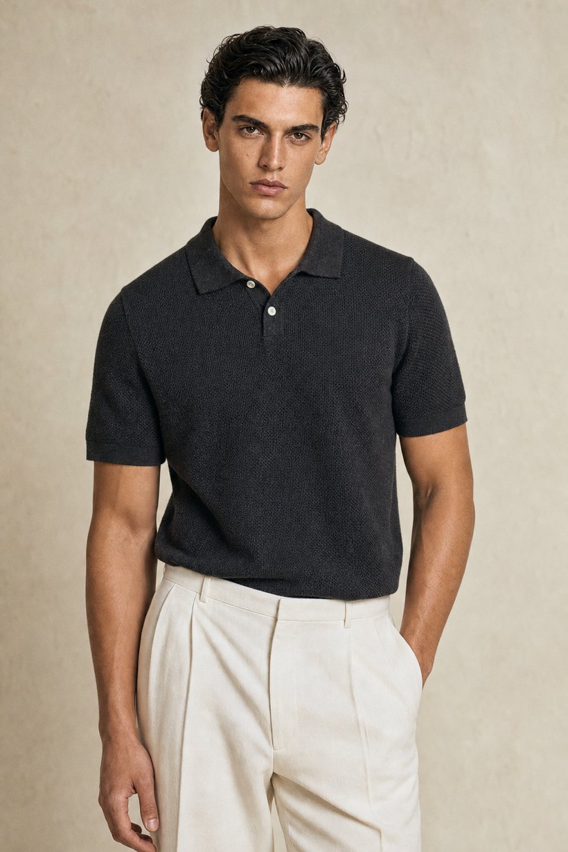 White Linen-Lyocell T-Shirt — Linen-Lyocell