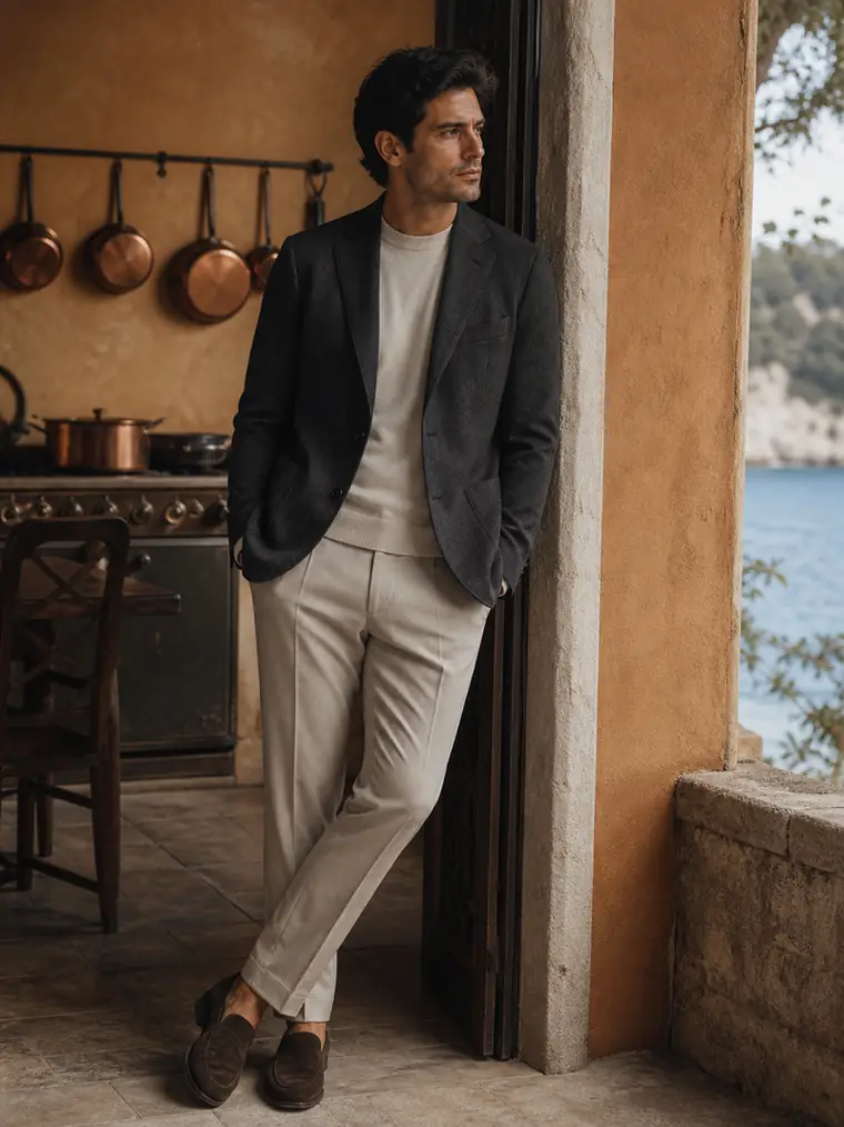 Italian Casual Blazer in fabric 1212