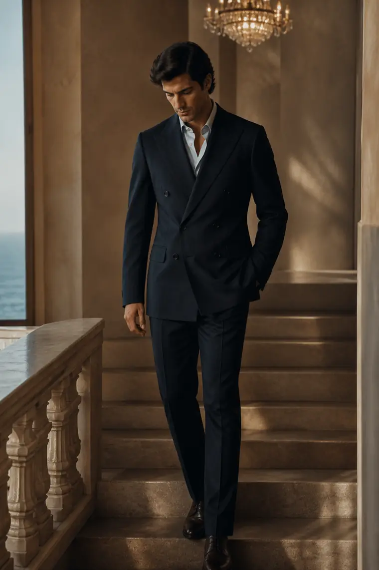 Double-Breasted Jacket in fabric 6340