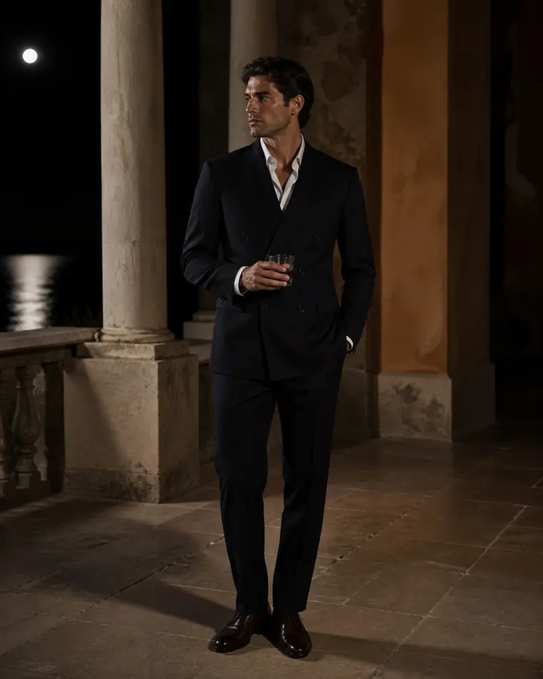 Double-Breasted Jacket in fabric 6990